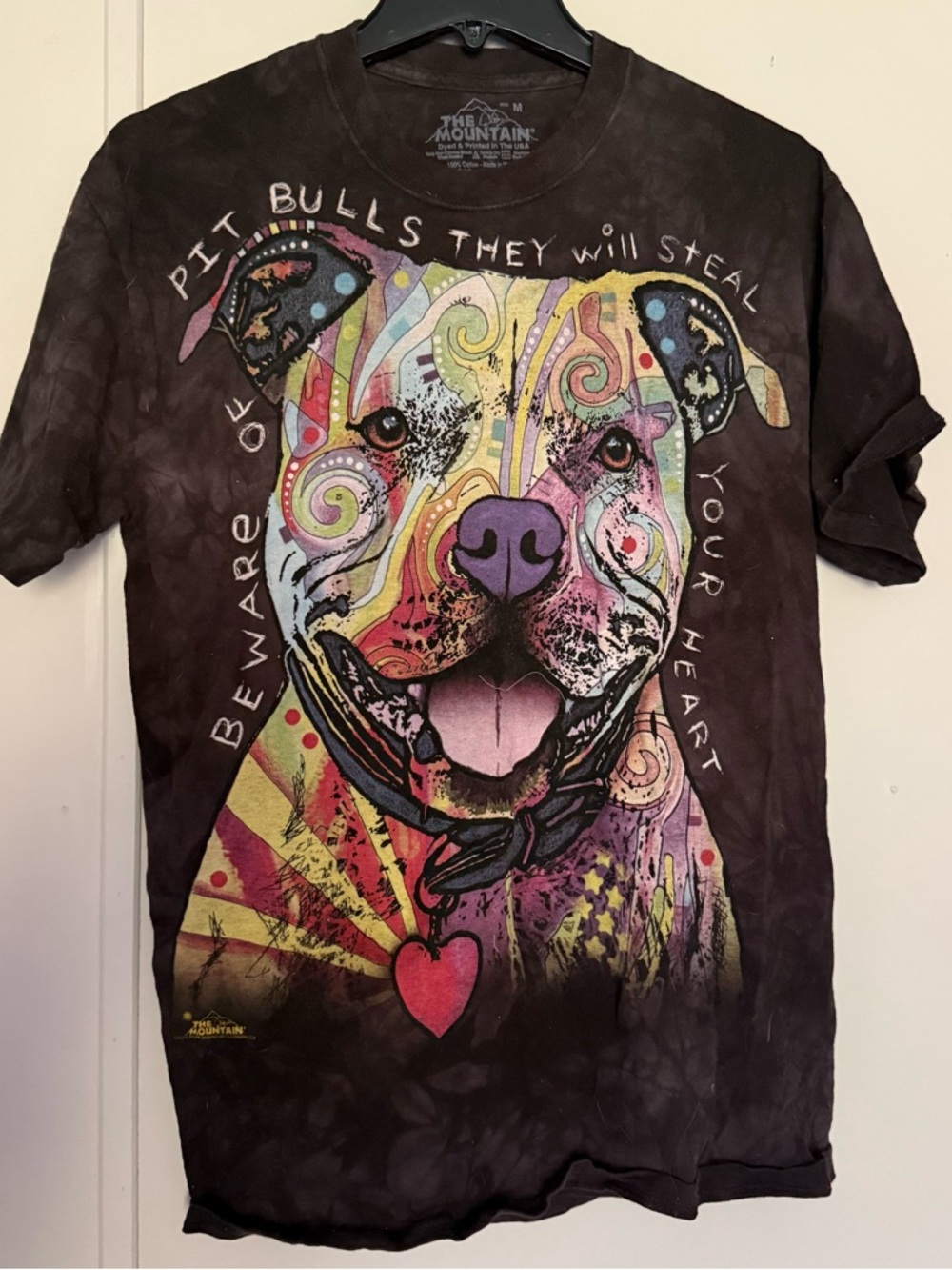 The Mountain Brown Multicolor Pit Bull Graphic Tee